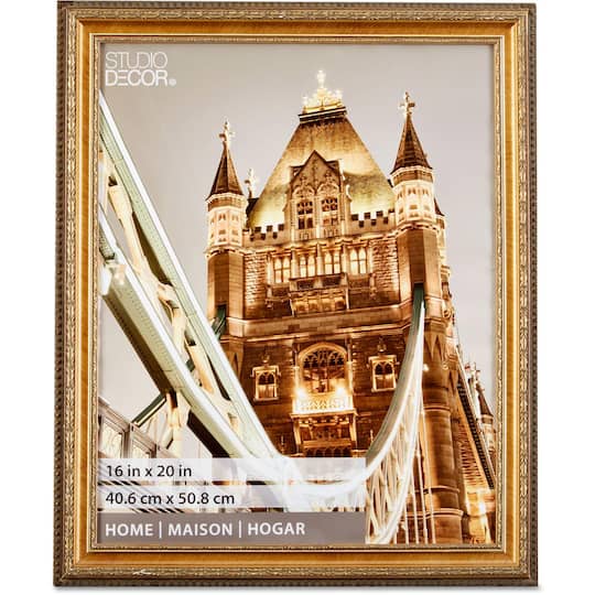 Home Gold Pompeii Wood Wall Frame by Studio Décor